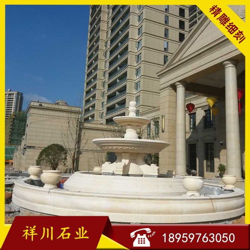 石材水缽噴泉 房地產(chǎn)景觀水缽 大理石水缽